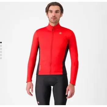 Cyklistická bunda Castelli Entranta 2 Jacket bunda,red/black XL - 3XL