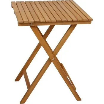 Zahradní nábytek Skládací zahradní stůl GARDEN PLEASURE Alameda, 55 x 55 cm, hnědý - A Garden Pleasure