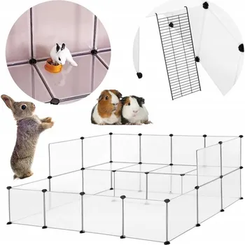KOTEC VÝBĚH OHRADA PRO MALÁ ZVÍŘATA HLODAVCE KRÁLÍKA SKLÁDACÍ KLEC