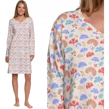 Dámská noční košile Noční košile Moraj PDK3100-019 s dlouhým rukávem nad kolena velikost XXL