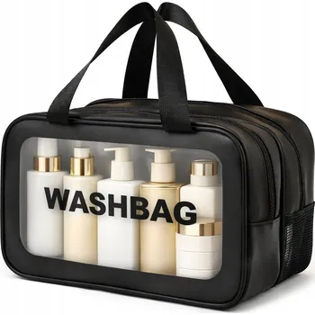 Kosmetická taška Cestovní voděodolná kosmetická taška ORGANIZÉR 2 komory SPA posilovna CESTOVÁNÍ