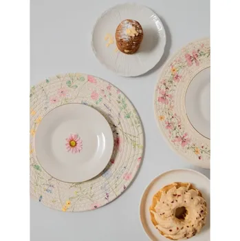 prostírání Sinsay - Pletené kulaté prostírání na stůl s květinovým vzorem - vícebarevná - 978HO-MLC - 978HO-MLC-ONE