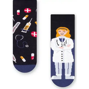 Pánské oblečení Ponožky Steven art.014 Girl Asymmetrical 26-34 tmavě modrá 26-28