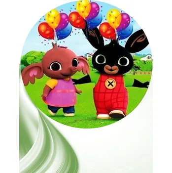 Jedlá dekorace na dort "Bing 10" 20 cm (Fondánový list NEVYŘEZÁNO)