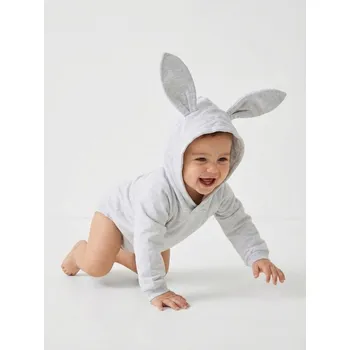 Kojenecký body Sinsay - Body s kapucí a 3D oušky - šedá - 202BA-09M - 202BA-09M-68