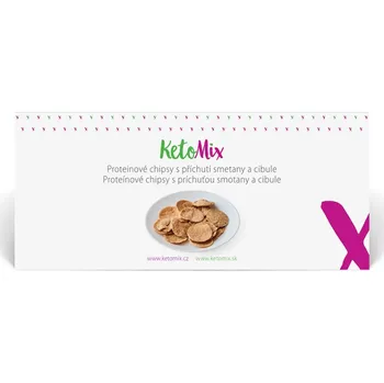 Protein KETOMIX Proteinové chipsy s příchutí smetany a cibule 4 porce