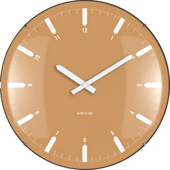 Hodiny Karlsson, Nástěnné hodiny Realista Dome, tmavě žluté - Formadore