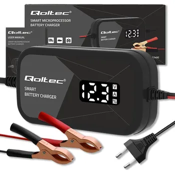 Nabíječka autobaterie Qoltec 52492 12V 20Ah 2A