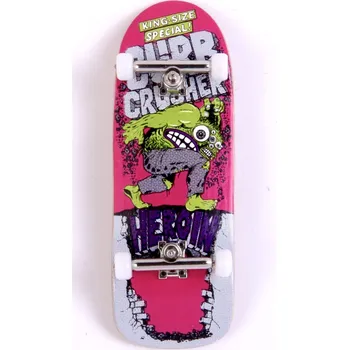 fingerboard Custom Pro - X Heroin Skateboards Curb Crusher 33,6mm - Fingerboard