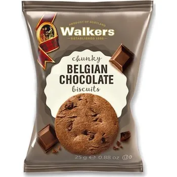 sušenky čokoládové s kousky belgické čokolády 25g od Walkers
