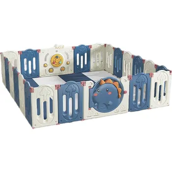 Dětská ohrádka Emporio Dětská ohrádka, plastová, modrá, 228 × 228 cm