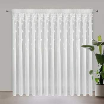 Povlečení Hotová záclona DIANA 3 bílá - na pásce