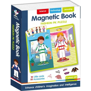 ostatní stavebnice Magnetická kniha skládačky móda 73 ks