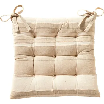 Potah na židli Blancheporte Sada 2 pruhovaných podsedáků na židli písková