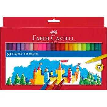 Fixy Zámek Faber Castell 50 barev