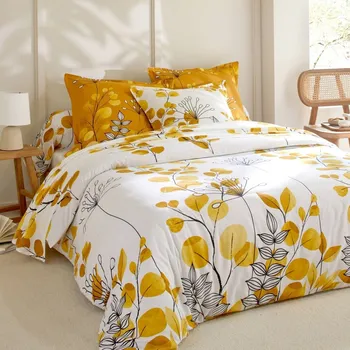 Povlečení Blancheporte Povlečení Danae zn. Colombine s potiskem, bavlna medová jednolůžko 140x200 + 70x90 cm