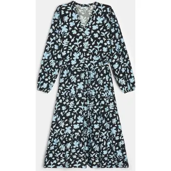 Dámské oblečení Sinsay - Midi šaty z viskózy s květinovým vzorem - vícebarevná - 242GY-MLC - 242GY-MLC-XL