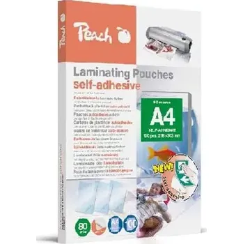 Laminovací fólie PEACH laminovací fólie A4 (303x216mm) 80mic Selfadhesive 100ks (S-PP080-17)