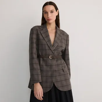 Dámské sako Reserved - Sako s&nbsp;páskem v&nbsp;pase - vícebarevná - 241EU-MLC - 241EU-MLC-S