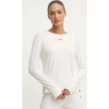 Pánské tričko Tričko s dlouhým rukávem BOSS CI_LS-Shirt 50510326 béžová 01X, vel. L