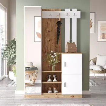 Předsíňová stěna Předsíňová stěna Houseland Livia borovice Atlantic/bílá