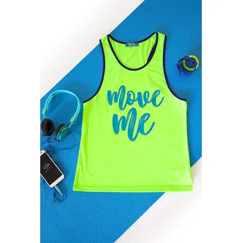 Dámské tričko Dámský sportovní top MOVE ON neon/violet