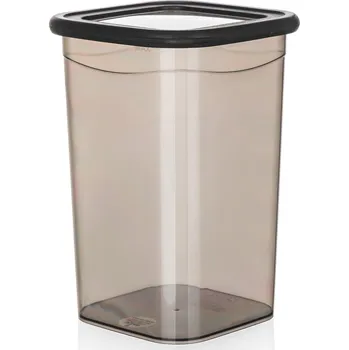 Dóza na potraviny dóza LISSA čtvercová 1,2l (11x11x16cm) PH KOUŘ