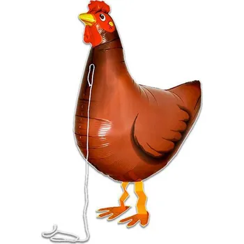 Balónek Grabo Fóliový balónek nafukovací chodící slepice 22"/55 cm