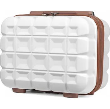 Kosmetický kufr KONO malý toaletní kufřík na zavazadlo - 10L - bílá - ABS K2292L