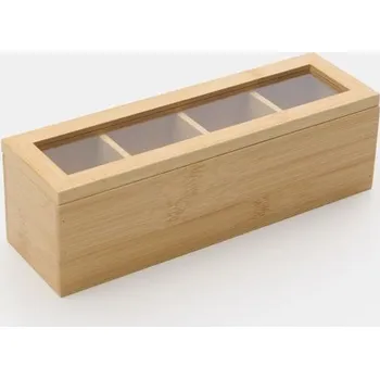 Úložný box Sinsay - Bambusová úložná krabička s víkem - béžová - 582IN-08X - 582IN-08X-ONE