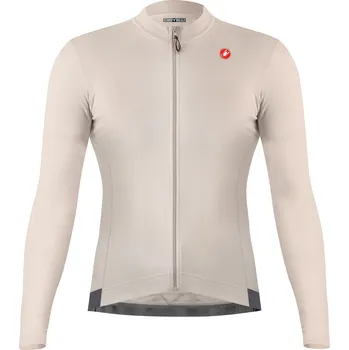cyklistický dres dres s dlouhým rukávem Castelli Espresso Thermal Jersey Clay/Dark Gray XXL