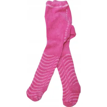 68-74 Teplé svrchní Froté Punčocháče ZIMNÍ FROTÉ punčochy růžové