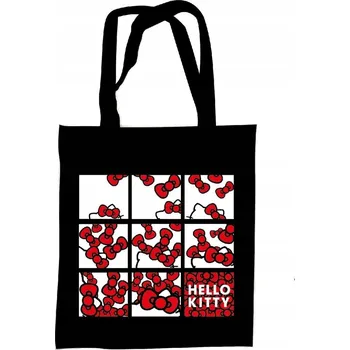 Plátěná taška Hello Kitty Bows, nákupní taška 44 cm