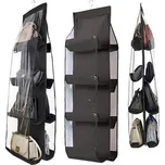 Závěsný organizér na kabelky do šatníku