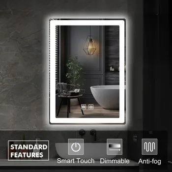 Zrcadlo Zrcadlo nástěnné Ireda obdélníkové 60 x 80 mm