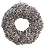 MOREX Věnec z větví P0584 – šedý přírodní věnec 25×10×25 cm (k dodekorování)