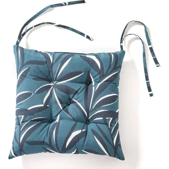 Potah na židli Blancheporte Sada 2 podsedáků na židli s potiskem listů modrošedá