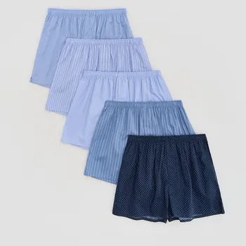 Pánské kalhoty Reserved - 5er-Pack Loose-Boxershorts - modrá - 625HH-55X - 625HH-55X-XXL