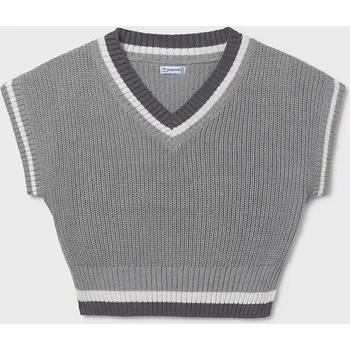 Dívčí vesta Dětská vesta Mayoral 7321.8J.Junior.9BYA šedá 90X, vel. 157