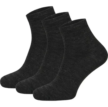 Pánské oblečení Ponožky Zulu Diplomat Merino Mid 3-pack Velikost ponožek: 43-47 / Barva: tmavě šedá