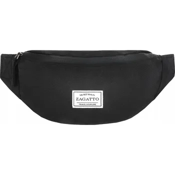 Outdoorové zavazadlo Dámská/Pánská sportovní ledvinka černá prostorná ledvinka ZAGATTO