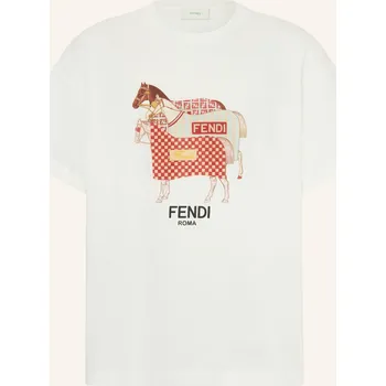 Dámské tričko Fendi Dívčí Tričko, bílá / růžová / tmavě červená, 152