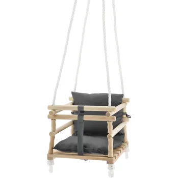 Hra na zahradu lupilu® Dětská dřevěná houpačka (šedá)