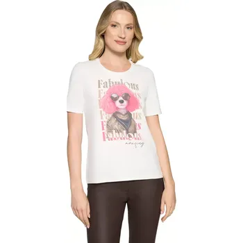 Dámské oblečení BETTY BARCLAY dámské triko bílé s potiskem