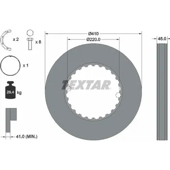 Brzdový kotouč Brzdový kotouč TEXTAR 93291311