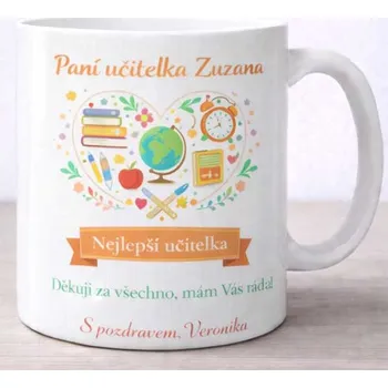 Hrneček pro paní učitelku 3 - bílý