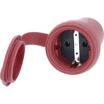 Elektrická zásuvka AS Schwabe 62291 Celogumová spojka 230 V;červená