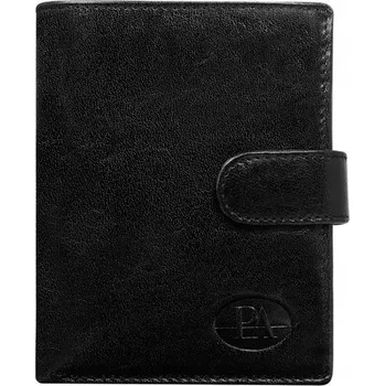 Peněženka Pánská kožená peněženka s přezkou Toni, černá