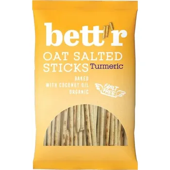Bett´r Tyčinky ovesné slané s kurkumou BIO 50 g