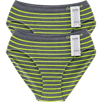 Kalhotky GreeNice Dámské bezešvé kalhotky Art:6400 ( 2 ks v balení ) Barva: Zelená, Velikost: M/L